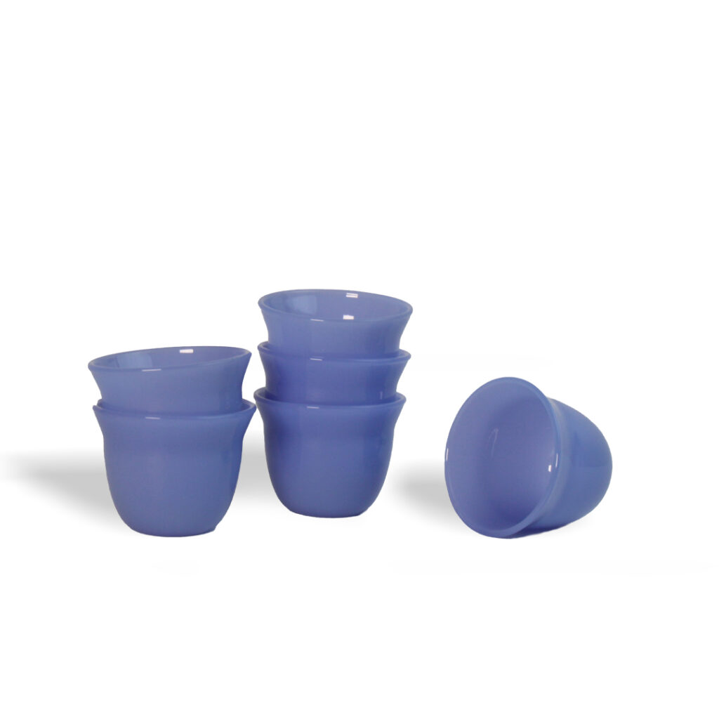 Mashrabiyeh,Glass, Qahwa,Cup,Milky,Blue,serving,