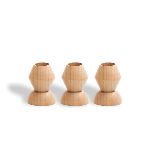 Zann Candle Holder Set of 3 - Geometric Elegance