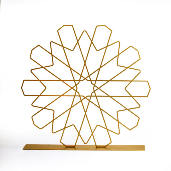 Geometric Gold Star Stand