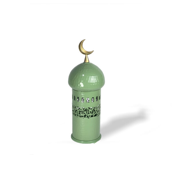 Silver Plated Green Minaret