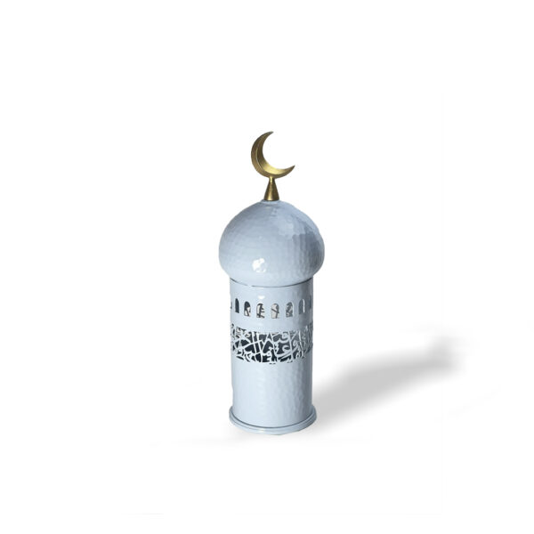 Silver Plated Lt Blue Minaret - Medium