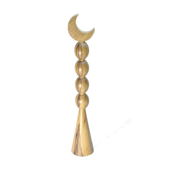 Minaret 4 Ball Oiled Wooden Decorative Piece