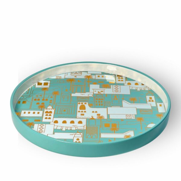 Ceramic City Plate Green