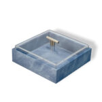 Qirmez Leather and Acrylic Square Box Jeans