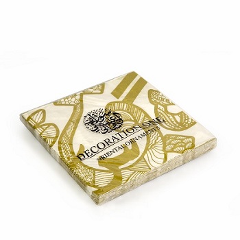 alt="paper napkins gold calligraphy writing"