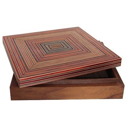 alt="multi purpose wooden box with colorful lid handmade"
