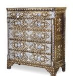 Wood,mother of pearl, chest, drawer,