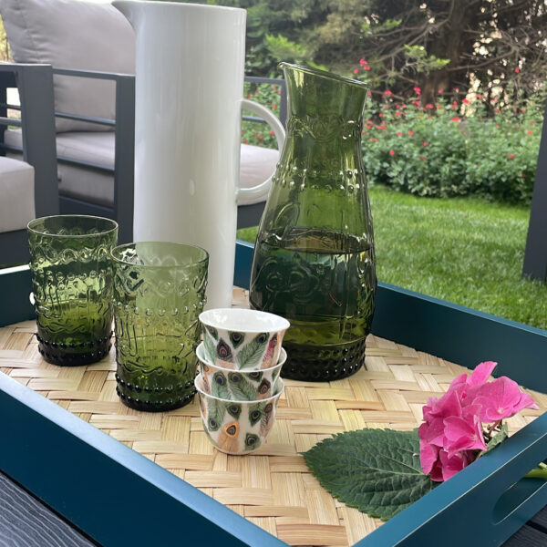 Green Embossed Jug - Image 2