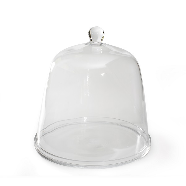 "clear cake jar with lid"