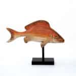 orange,polyresin,fish,stand,decor,