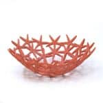 orange,starfish,polyresin,bowl,decor,