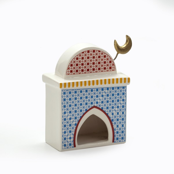 multi, coloured, ceramic, mosque,