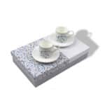 Premium Porcelain Coffee Cups Rabee' Navy & Gold Set of 6