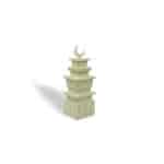 Zahi Minaret Resin Large Beige