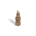 Resin Zahi Minaret Large Brown - Elegant Lit Decor for Your Home