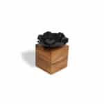 Ceramic Black Open Peony