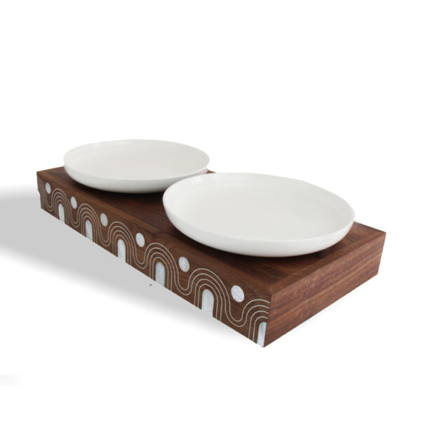Janbiyah Stand with Porcelain Shallow Bowl 8 Inch - Image 2