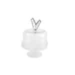 Glass Sanabel Cake Stand with Cover-Small