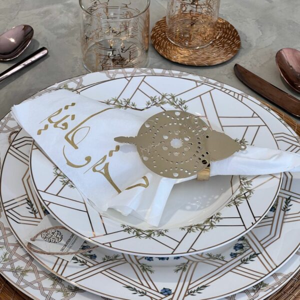 New Bone 10.5" Cotton Dinner Plate Set of 6 - Image 3