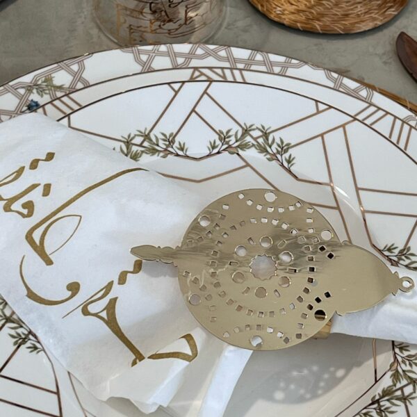 New Bone 10.5" Cotton Dinner Plate Set of 6 - Image 4