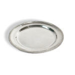 Elegant Janbiyah Silver Plated Round Plate – 37cm