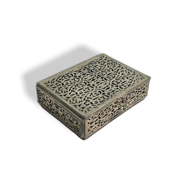 Elegant Decorative Metal Box – Arabesque Design