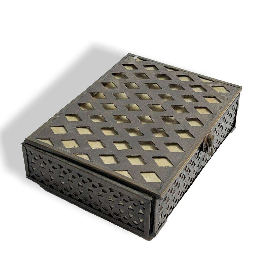Arabesque Metal Box Storage Arabesque Metal Box Storage