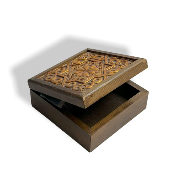 wood&Porcelain Yellow Box - Image 2