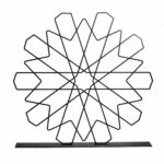 Metal Geometric Star Stand