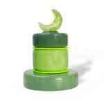 Olive Green Glass Minaret set