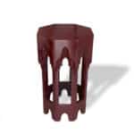 Elegant 50cm Side Table – Wood Muqarnas Small Table in brick