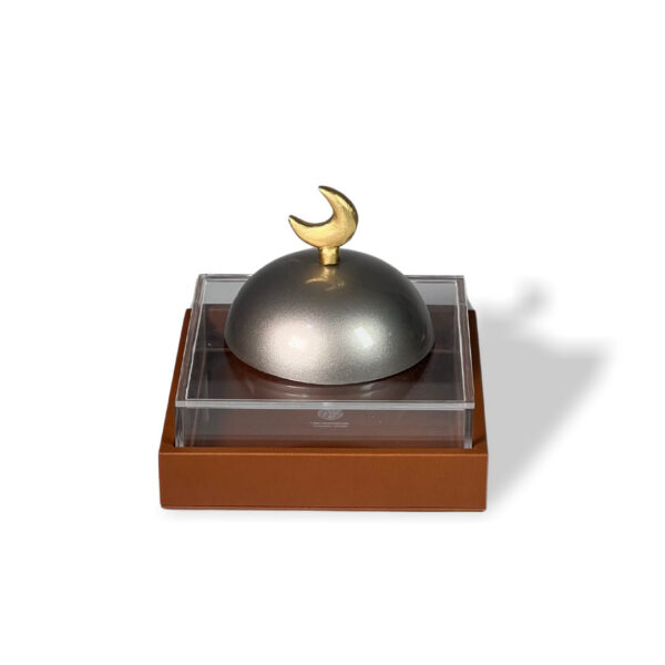 Dome Box – Silver Leather Decorative Storage for Elegant Interiors