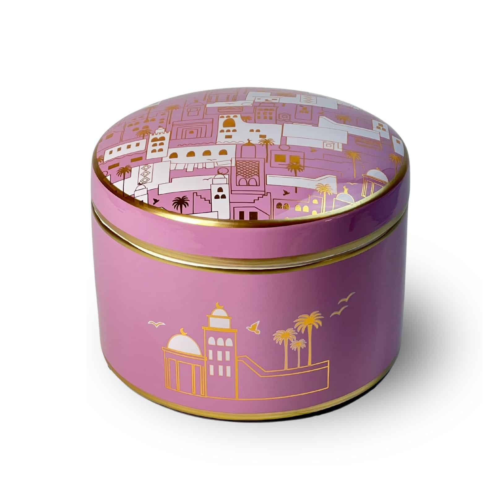 Ceramic City Plate Pink – Halwa Ceramic Serving Plate