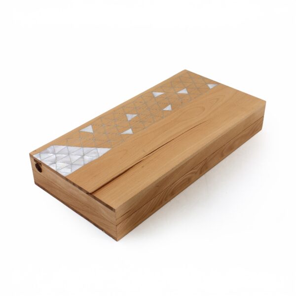 Backgammon Triangles in Mother of Pearl