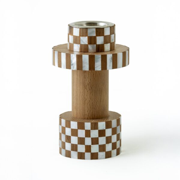 Mabkhara Naseej – Brown Mother of Pearl High Incense Burner