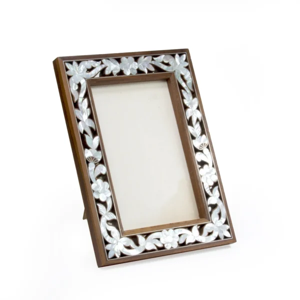Flower Frame Fully Engraved in Mother of Pearl