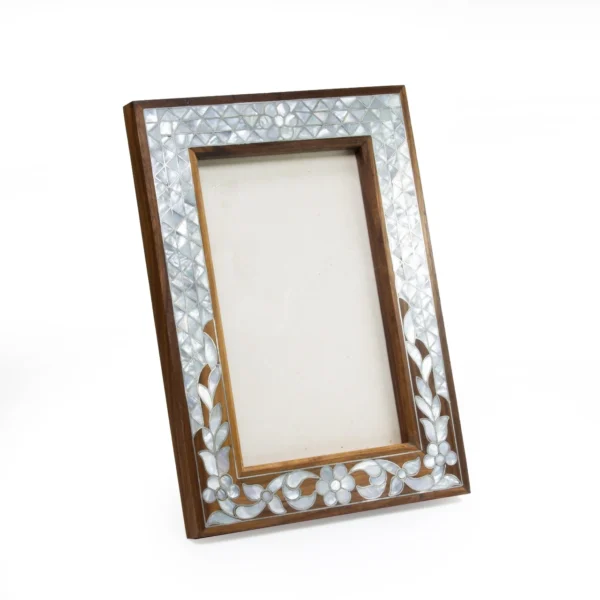 Full Sadaf Flower Frame in Mother of Pearl