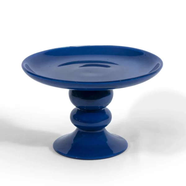 Cake Stand Safa Collection in Sapphire Glass (27x27x20cm)