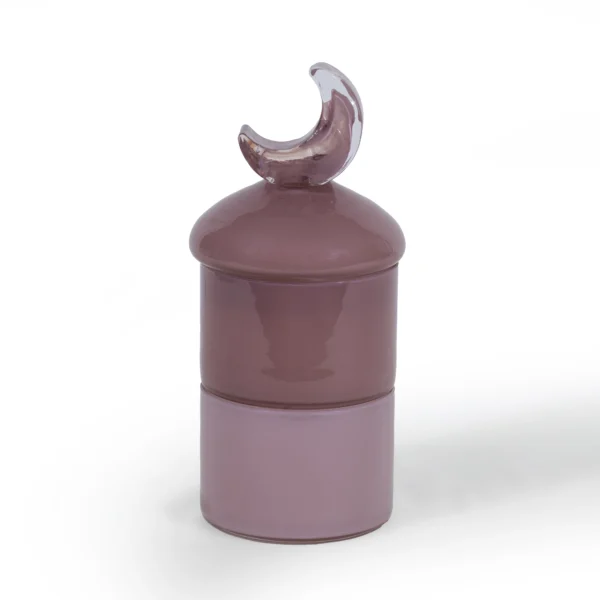 Minaret Bonbonierre Safa Collection in Plum Glass (2 Layer)