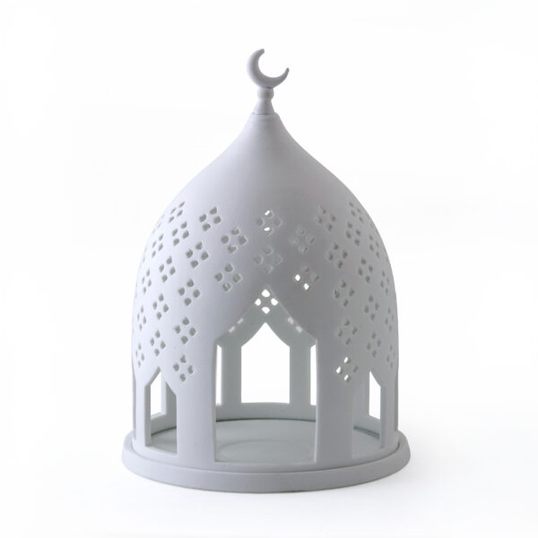 Dome Candle Holder Hikaya Collection in Porcelain (11.5x11.5x18cm)