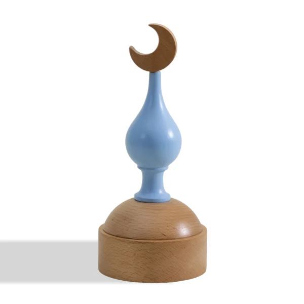 Minaret Bonbonierre Rafeeq Collection in Mist Wood (12x12x27cm)