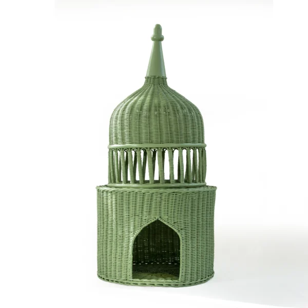 Dome Decor Nadwa Collection in Matcha Bamboo (30.5x30.5x65.7cm)