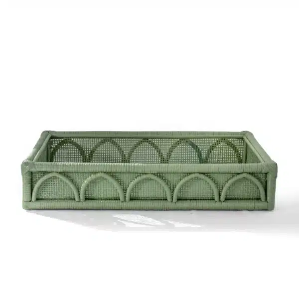 Tray Majles Collection in Matcha Rattan (56x33x8cm) - Image 2