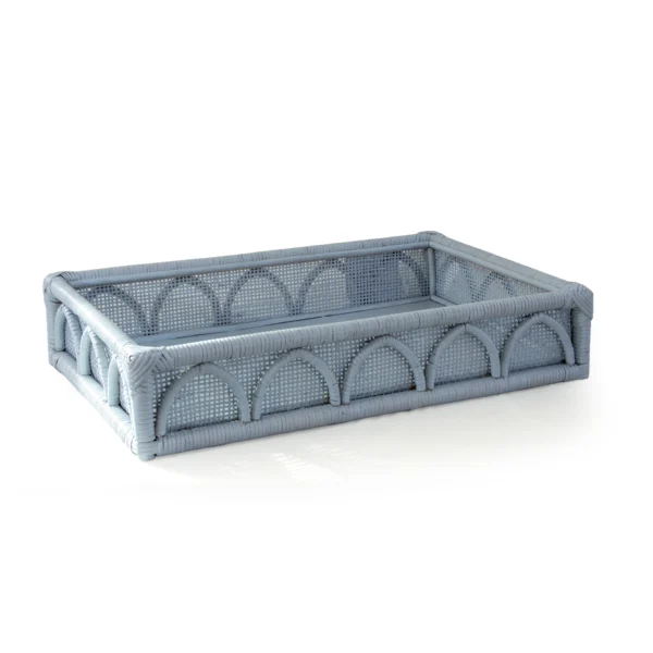 Tray Majles Collection in Mist Rattan (56x33x8cm)