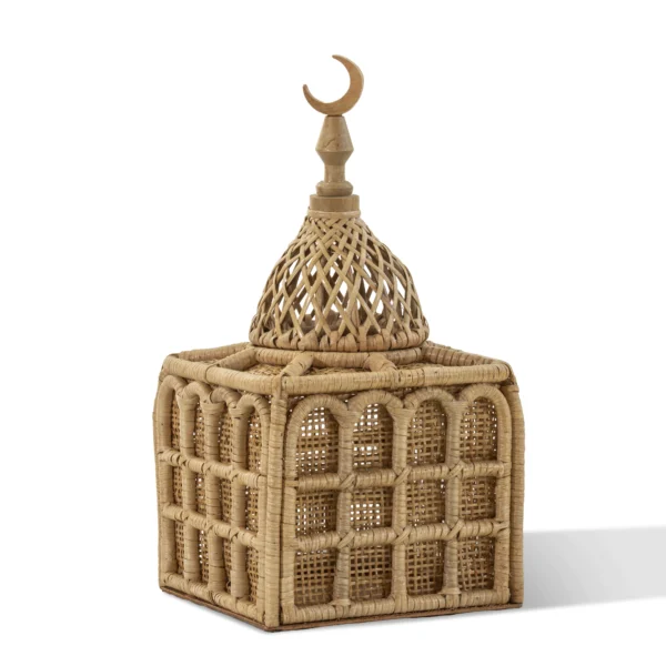 Rattan Majles Small Dome – Honey | Natural Rattan & Bamboo Ramadan 2026 Decor by Decoration One