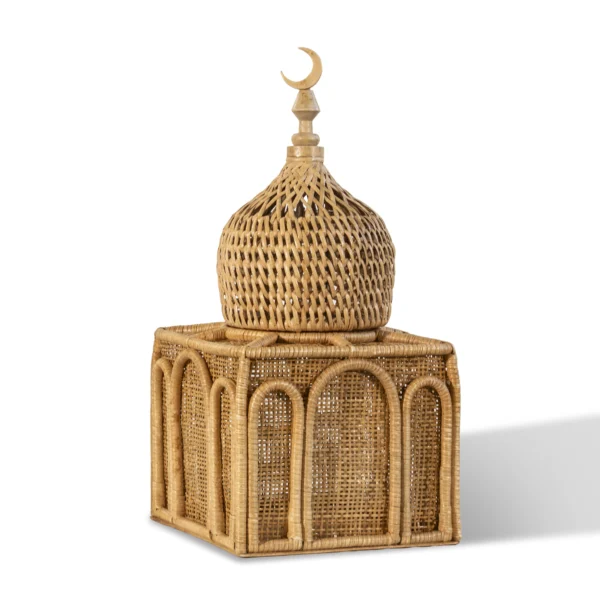 قبة راتان مجلس بلون العسل | ديكور رمضان 2026 من ديكورايشن ون - Image 1