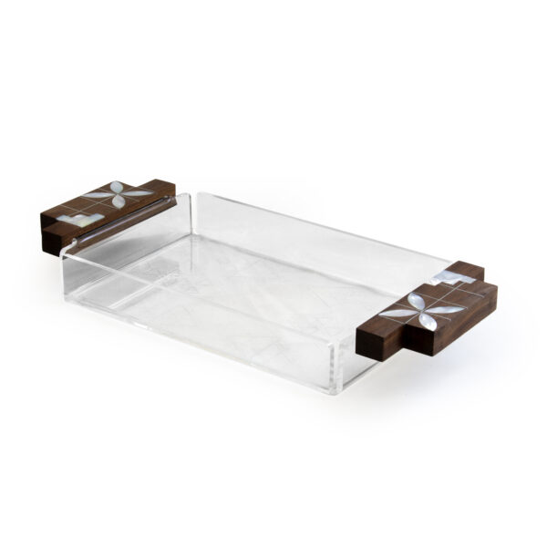 Tray Jawhar Collection Plexi and Wood Small (PC)