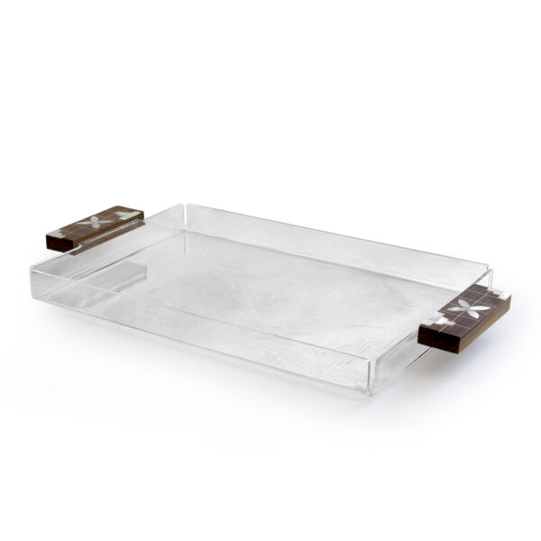 Tray Jawhar Collection Plexi and wood Large (PC)