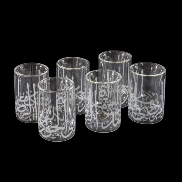 Double Wall Teacups 100cc Hamd White Collection (Set of 6)