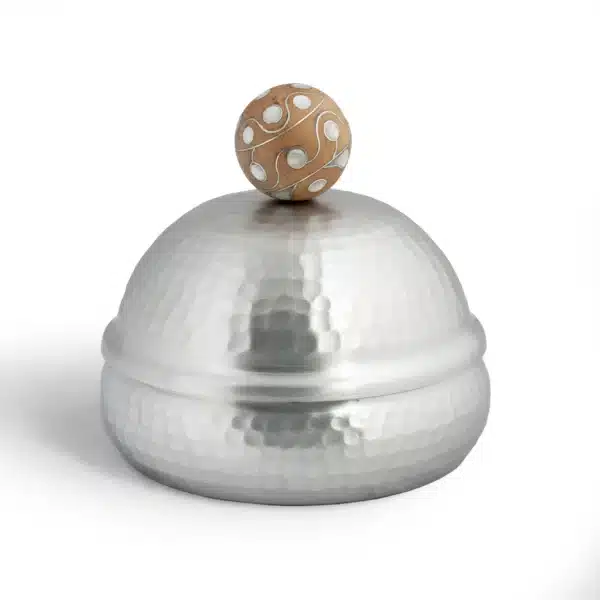 Dome with MOP Handle Jawhar White-Medium - Image 1